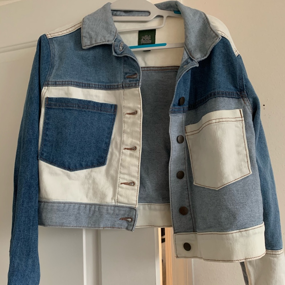 TARGET Color Block Jean Jacket
